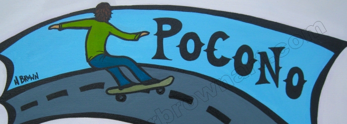 Pocono Sk8 Race Header